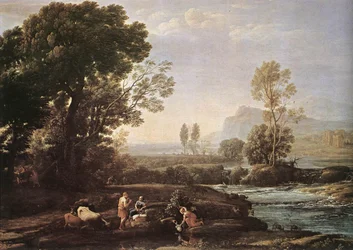 Paysage avec le repos pendant la fuite en Égypte
